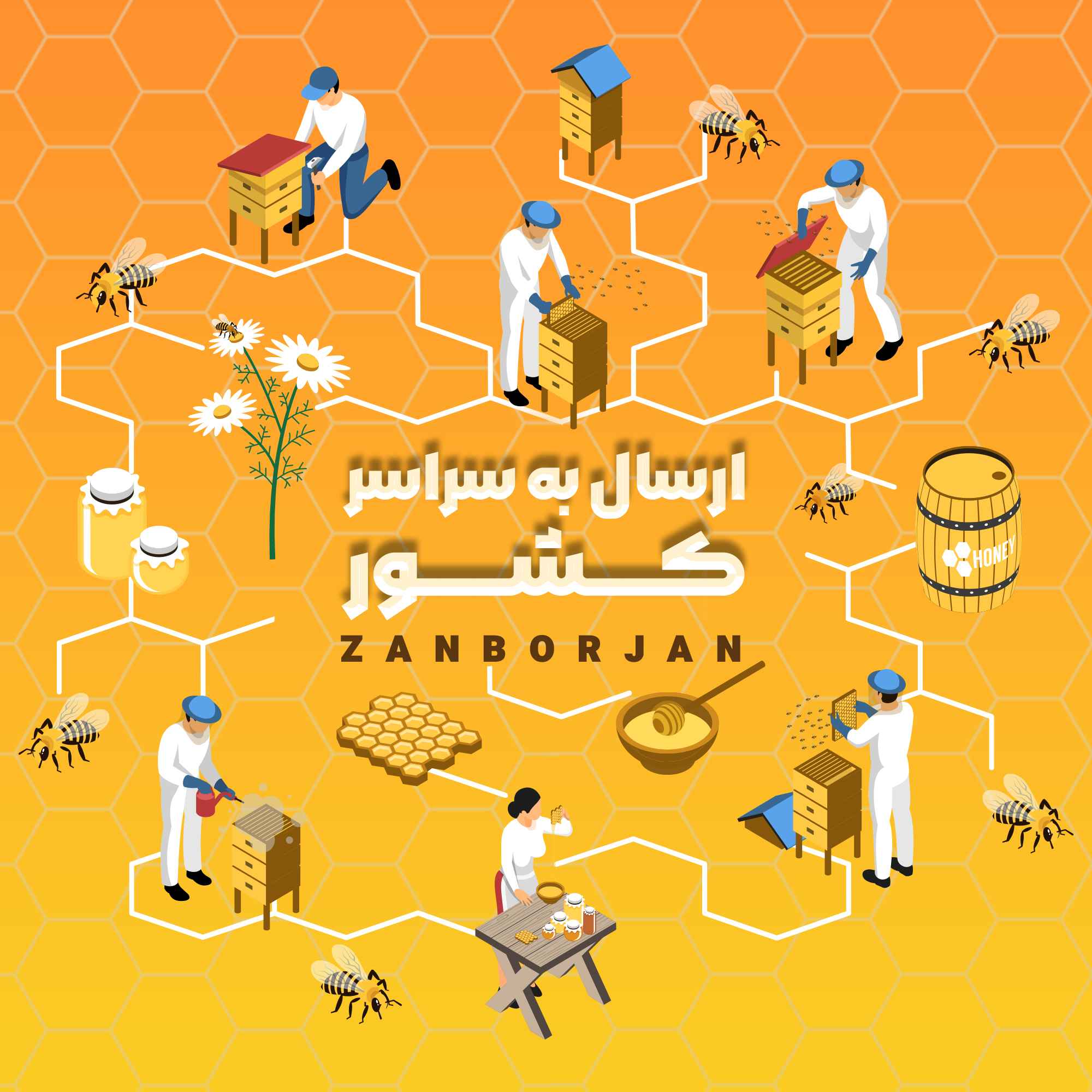 زنبورجان در خدمت زنبورداران